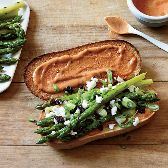 April 9: Grilled Asparagus Subs with Smoky French Dressing