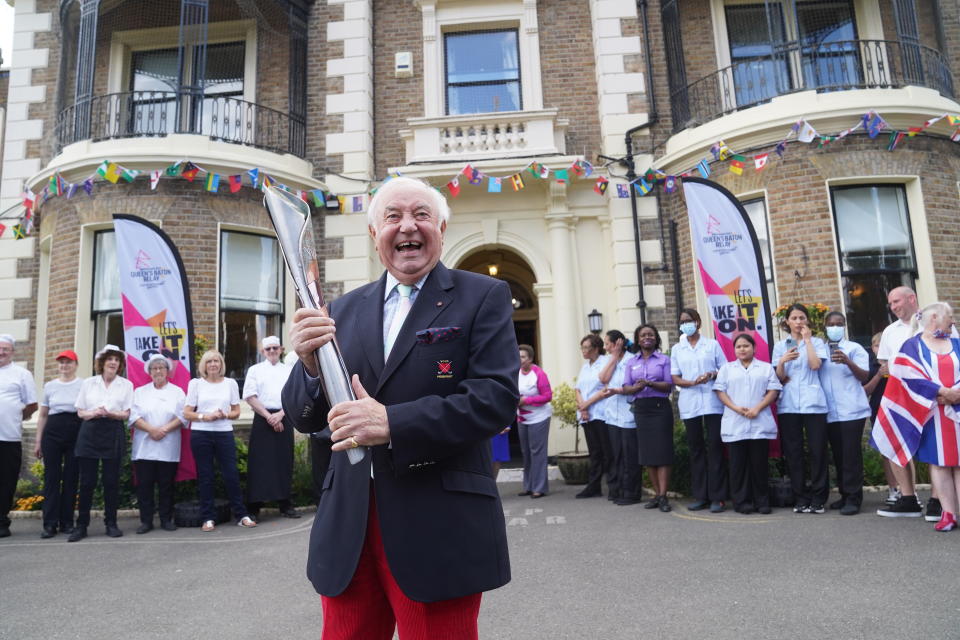 Queen's Platinum Jubilee – Jimmy Tarbuk at Queen's Baton Relay