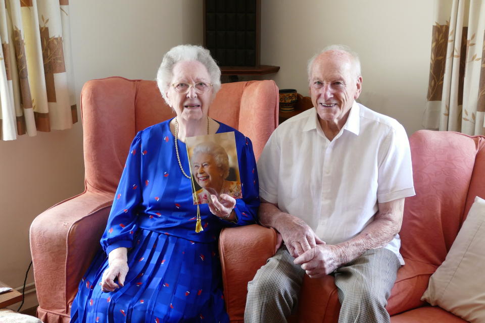 The couple now live together in a care home. (Walter family/SWNS)