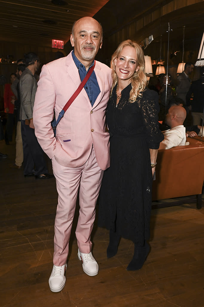 Christian Louboutin and Saks’ Tracy Margolies. - Credit: Courtesy of Saks