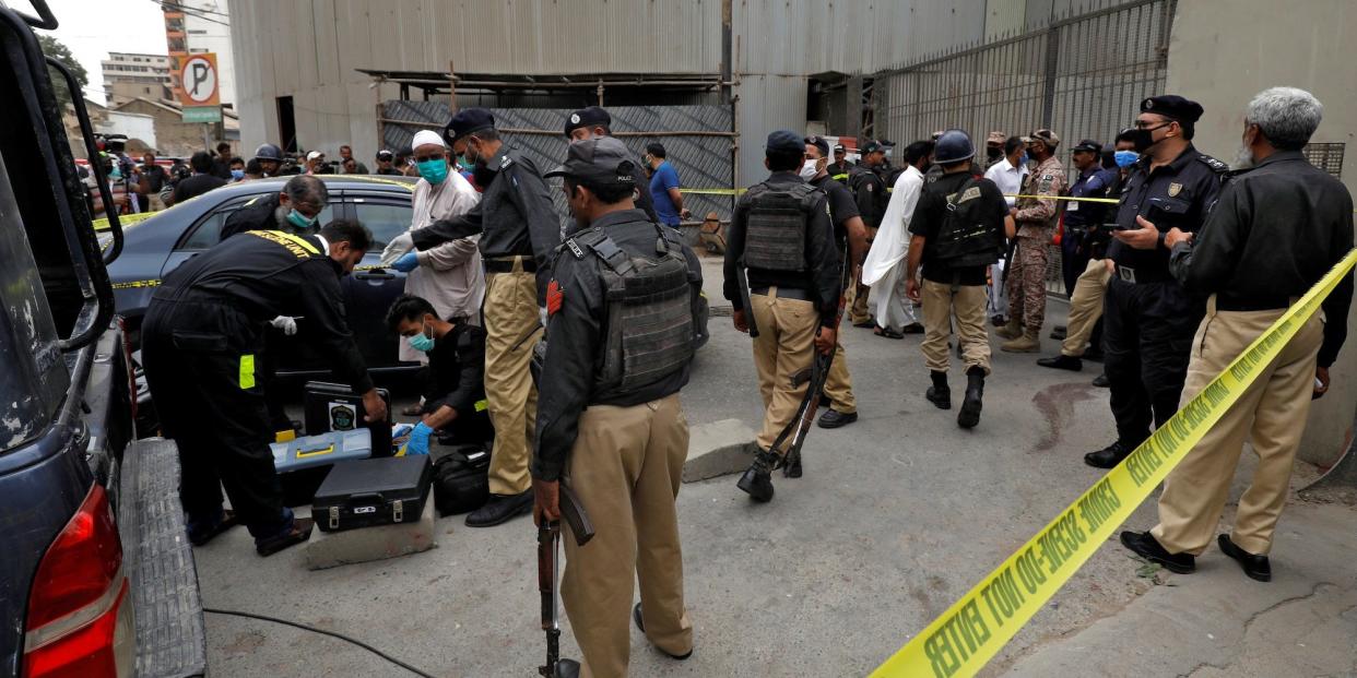 Pakistan stock exchange karachi attack