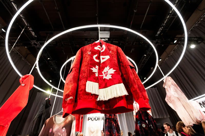 Reveal of lululemon's Team Canada uniforms for the Paris 2024 Olympics, in Toronto
