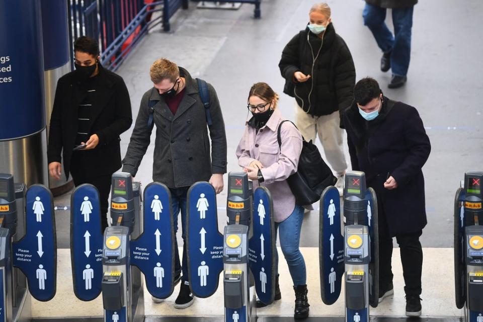Demand for weekday rail travel has recovered to 70% of normal levels for the first time since the coronavirus pandemic began (Victoria Jones/PA) (PA Archive)