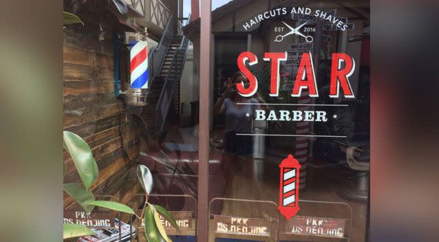 The shops' website describes it as “Darwin’s premier Barbershop for men”. Photo: Facebook/ Star Barber Darwin