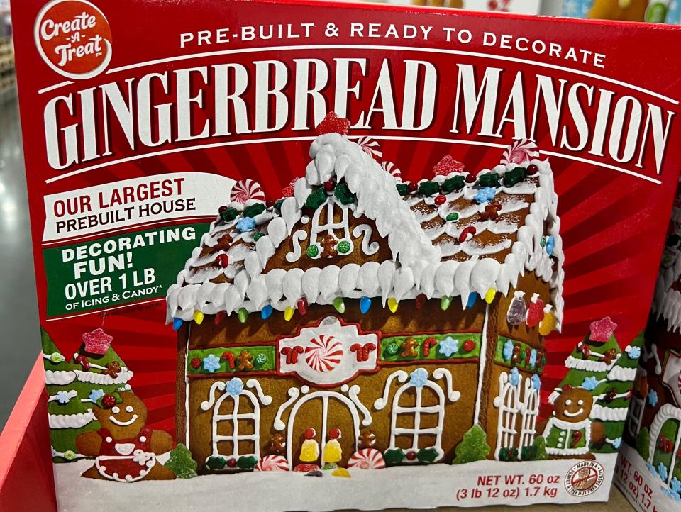 gingerbread mansion at costco