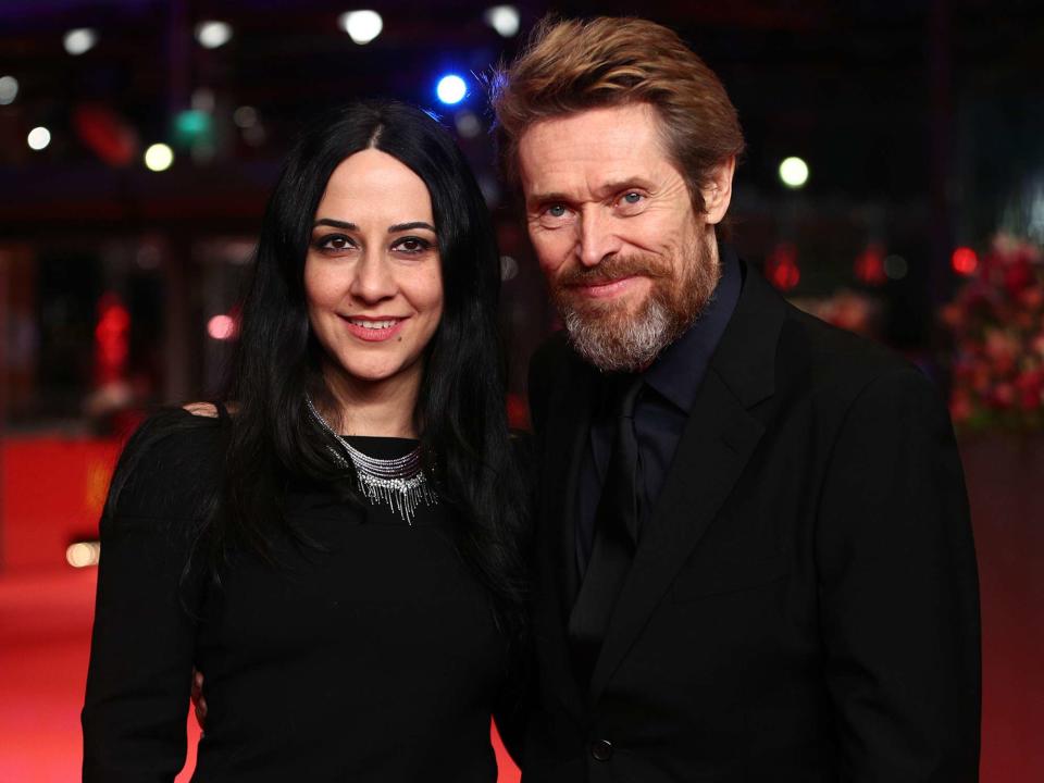 <p>Brian Dowling/Getty</p> Willem Dafoe and Giada Colagrande at the 68th Berlinale International Film Festival on Feb. 20, 2018