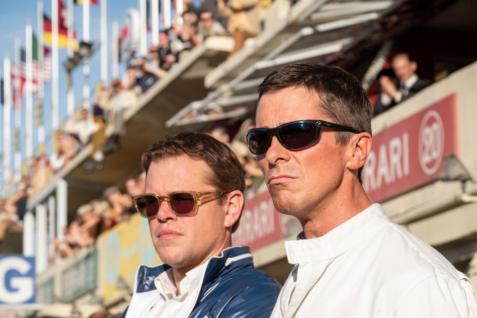 Matt Damon and Christian Bale in <i>Le Mans 66</i> (20th Century Fox)