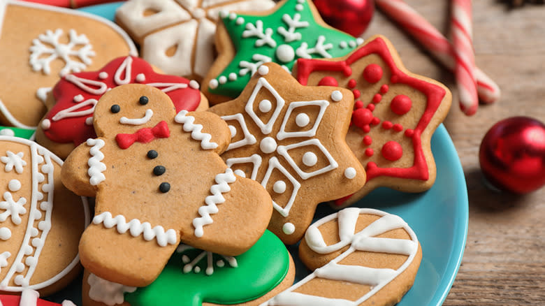 Christmas gingerbread cookies