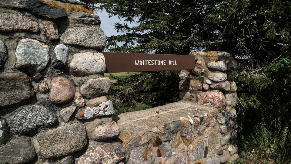 Whitestone Hill, southeastern North Dakota, site of the state's bloodiest battle between U.S. soldiers and Native Americans, in 1863.  (NBC News)