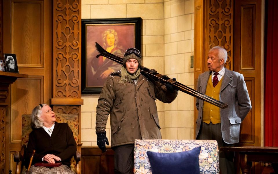 Susan Penhaligon, Paul Hilliar and Derek Griffiths in The Mousetrap - Tristram Kenton