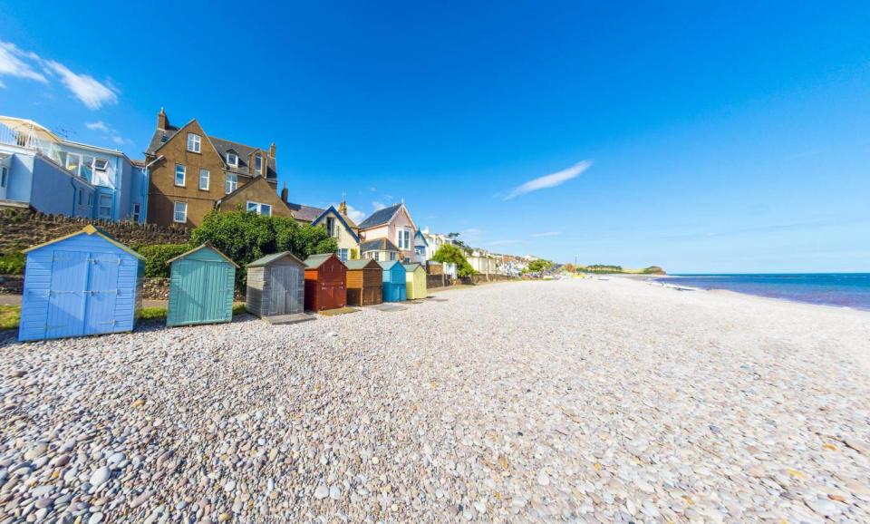 Beach huts at Budleigh Salterton, near Exmouth in Devon (Getty Images/iStockphoto)