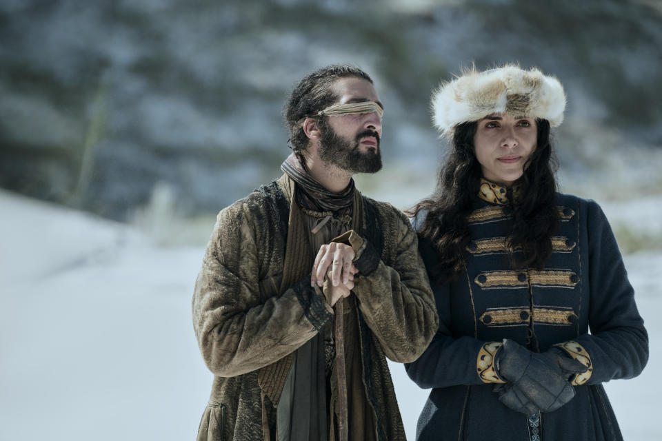 (L to R) Tolga Safer as Kurya, Hayat Kamille as Mariam (Netflix)