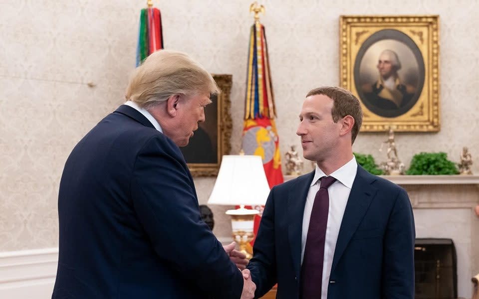 Donald Trump and Mark Zuckerberg - The White House