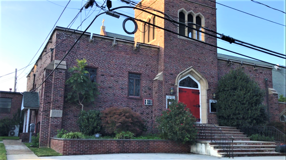 A view from Green Street of St. Mary's Episcopal Church at 18 White Horse Pike, Borough of Haddon Heights. PHOTO: Oct. 3, 2023.