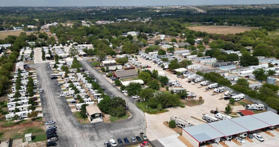 Gallagher Acres RV Park on Tuesday, September 12, 2023, in Tarrant County.