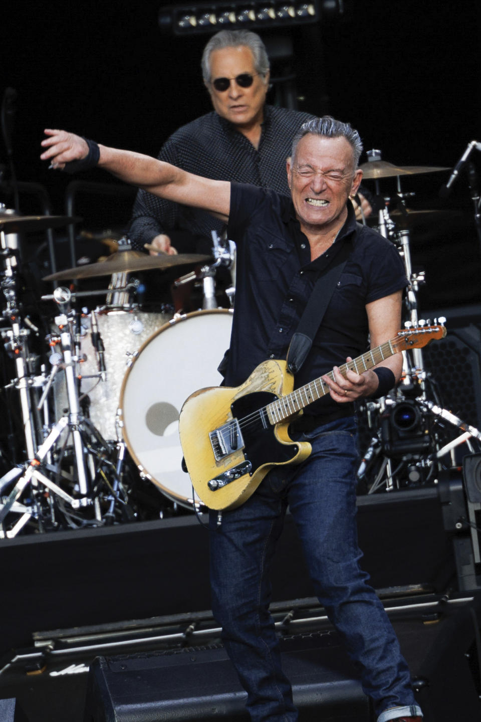 Bruce Springsteen and the E Street Band perform live at British Summer Time Hyde Park in London, Thursday, July 6, 2023. (Photo by Vianney Le Caer/Invision/AP)