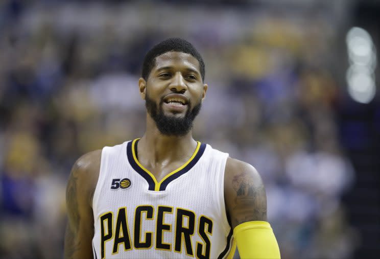 Paul George says he will become a free agent in 2018. (AP)