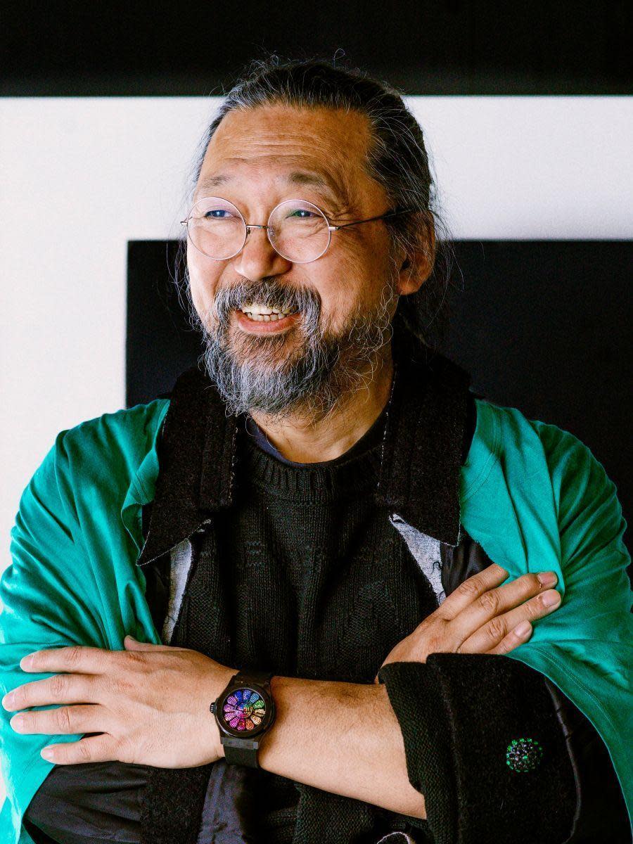 日本藝術家村上隆（Takashi Murakami），是當代藝術界最具商業頭腦的人物之一。他曾與路易威登聯名創下銷售佳績，而與HUBLOT的合作也已發表第三代錶款。（圖片版權@TM/KK）