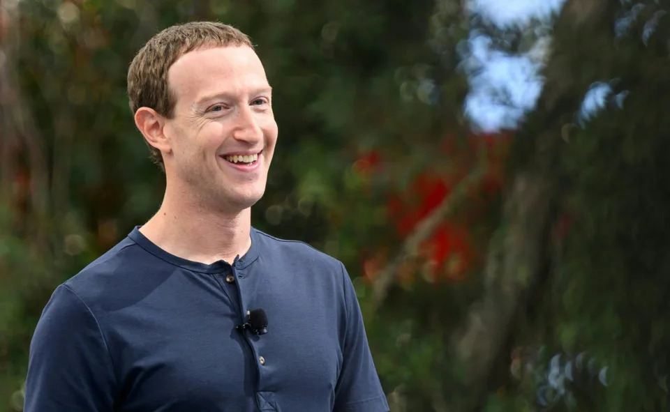 El fundador y director ejecutivo de Meta, Mark Zuckerberg, habla durante el evento Meta Connect en la sede de Meta en Menlo Park, California, el 27 de septiembre de 2023. (Foto de JOSH EDELSON/AFP vía Getty Images)