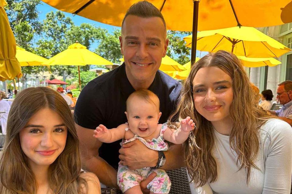 <p>joey lawrence/instagram</p> Joey Lawrence with daughters Charleston, Dylan and Liberty 