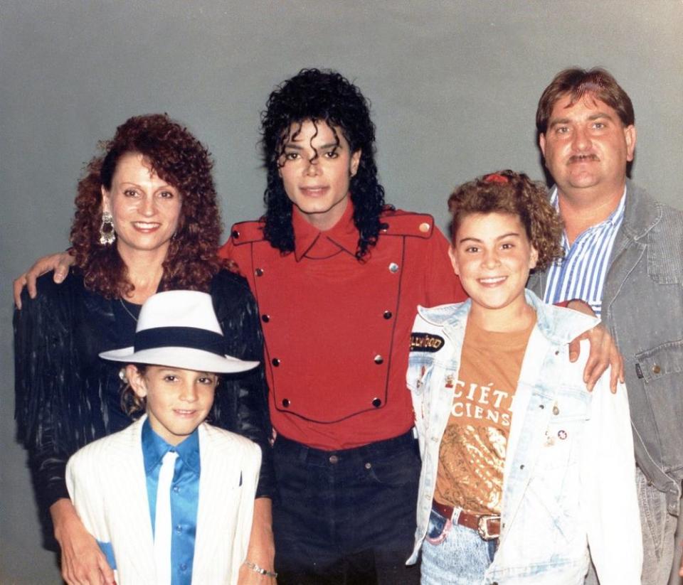 Michael Jackson with Wade Robson and his family | Dan Reed/HBO