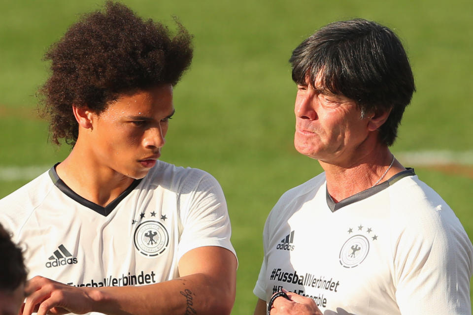 Leroy Sane could have given Germany a unique dimension at the 2018 World Cup. Instead, manager Joachim Low cut the Manchester City winger. (Getty)