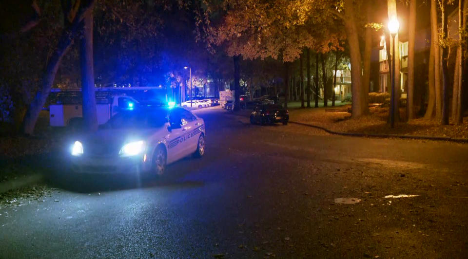 Charlotte-Mecklenburg Police at the scene after a report of a person being shot. (WCNC)