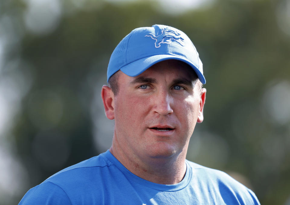 Former Detroit Lions offensive coordinator Jim Bob Cooter was hired by the Jets. (AP)