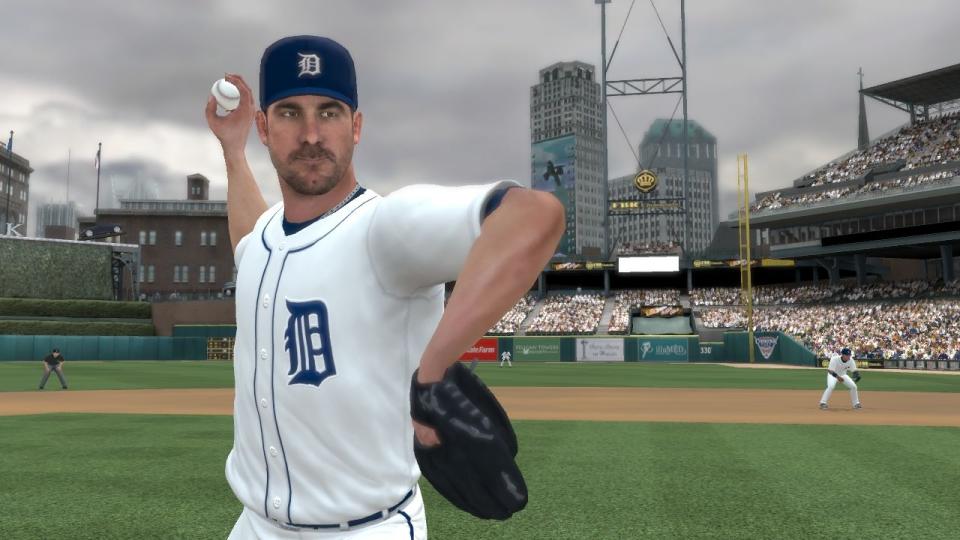 In this video game image released by 2K Sports, an animated rendering of Detroit Tigers ace Justin Verlander is shown in “Major League Baseball 2K12.” (AP Photo/2K Sports)