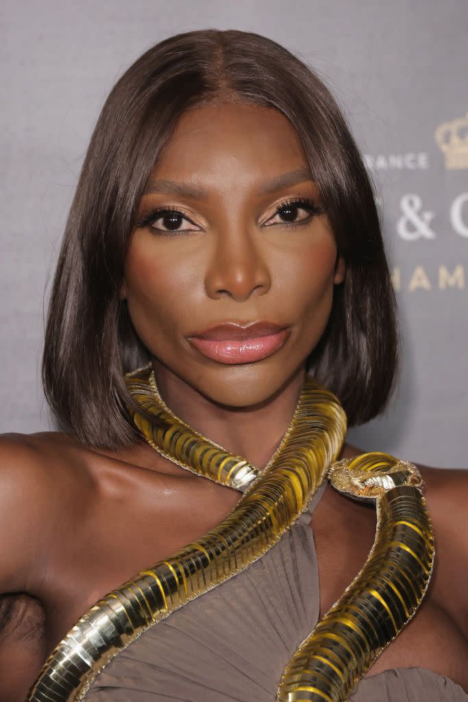 new york, new york december 05 michaela coel attends the moet chandon holiday season celebration at lincoln center on december 05, 2022 in new york city photo by michael loccisanowireimage