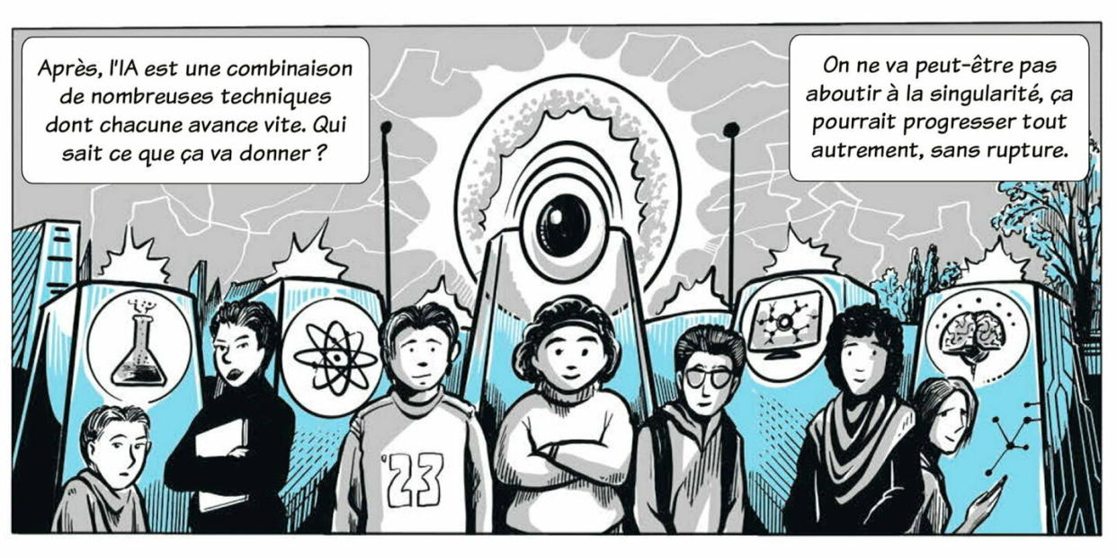 « Dream Machine », une BD sur les risques et potentiels de l’intelligence artificielle génération ChatGPT, qui se lit comme un polar. - Credit: