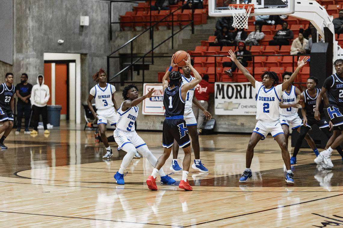 Eastern Hills boys basketball point guard Messiah Miller is a member of the 2023-2024 Fort Worth All-Area Second Team.