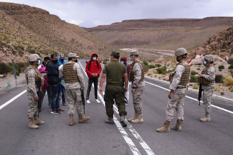 Los controles en Colchane a los migrantes venezolanos.