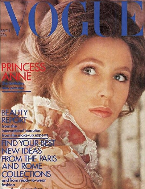 <p>Princess Anne covered the storied September issue in this dreamy ‘70s photoshoot. <i>(Photo: Vogue)</i></p>