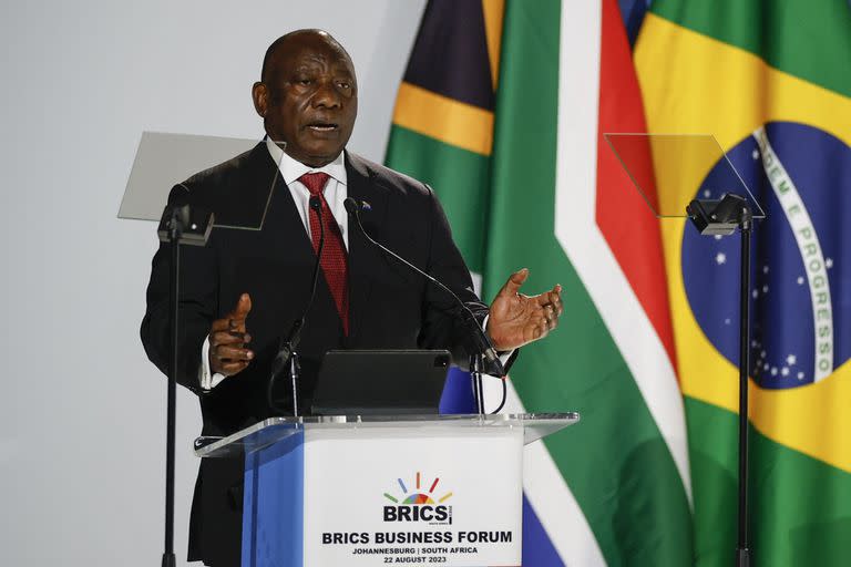 El presidente sudafricano, Cyril Ramaphosa, anfitrión de la cumbre