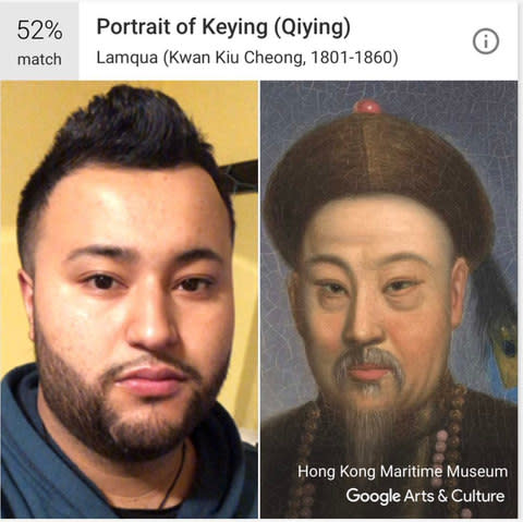 @McRonalds1 matched with Keying - Credit: Google Arts and Culture