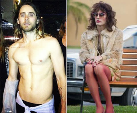 jared leto as rayon in dallas buyers club, jared leto shirtless