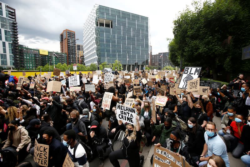 Protest against the death of George Floyd, in London