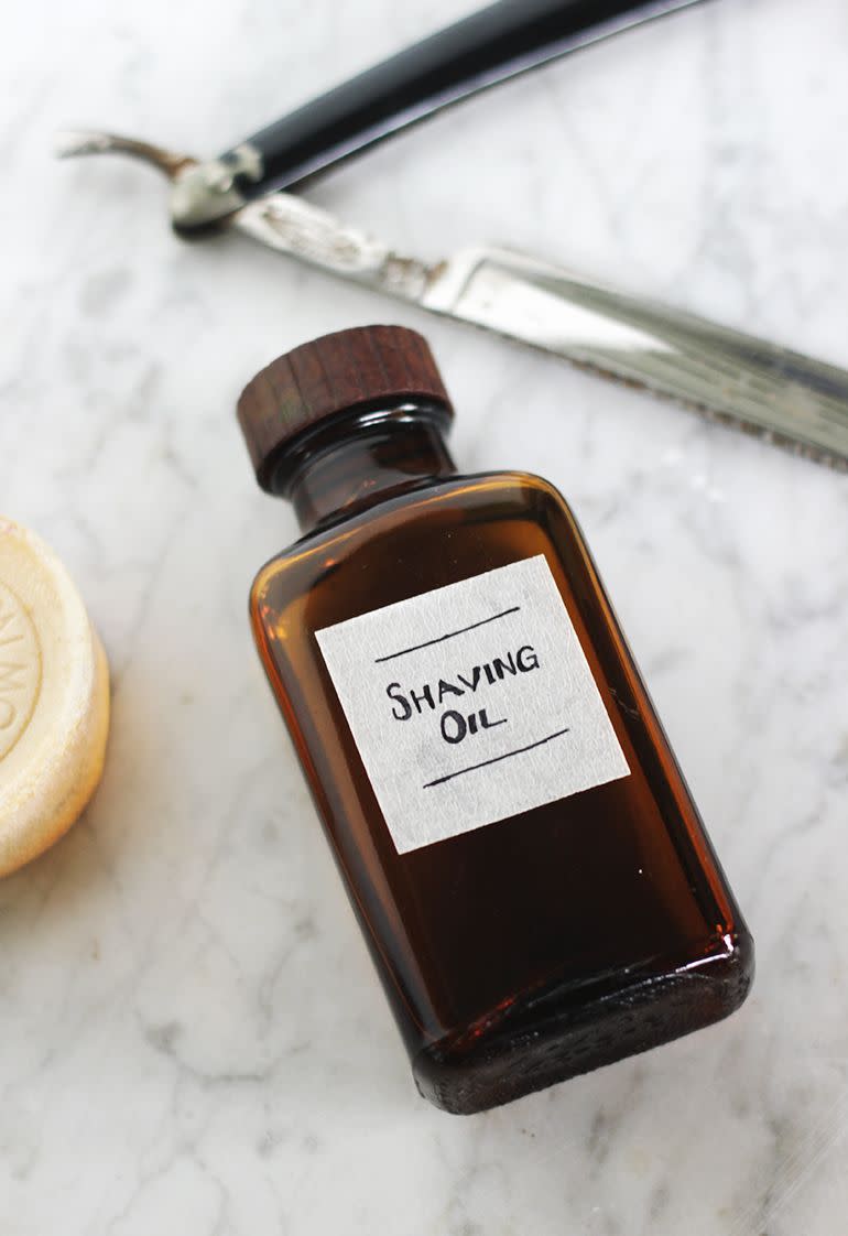 DIY Shaving Oil