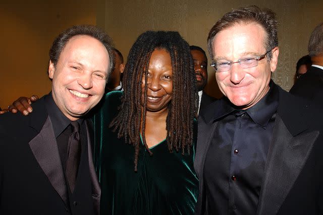 <p>KMazur / Contributor</p> Billy Crystal, Whoopi Goldberg and Robin Williams at the 2001 Mark Twain Prize for American Humor honors