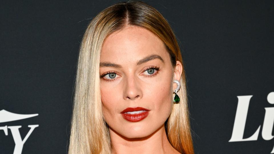 Margot Robbie pictured with blonde hair