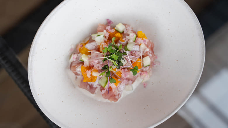 Tuna dish with calamansi