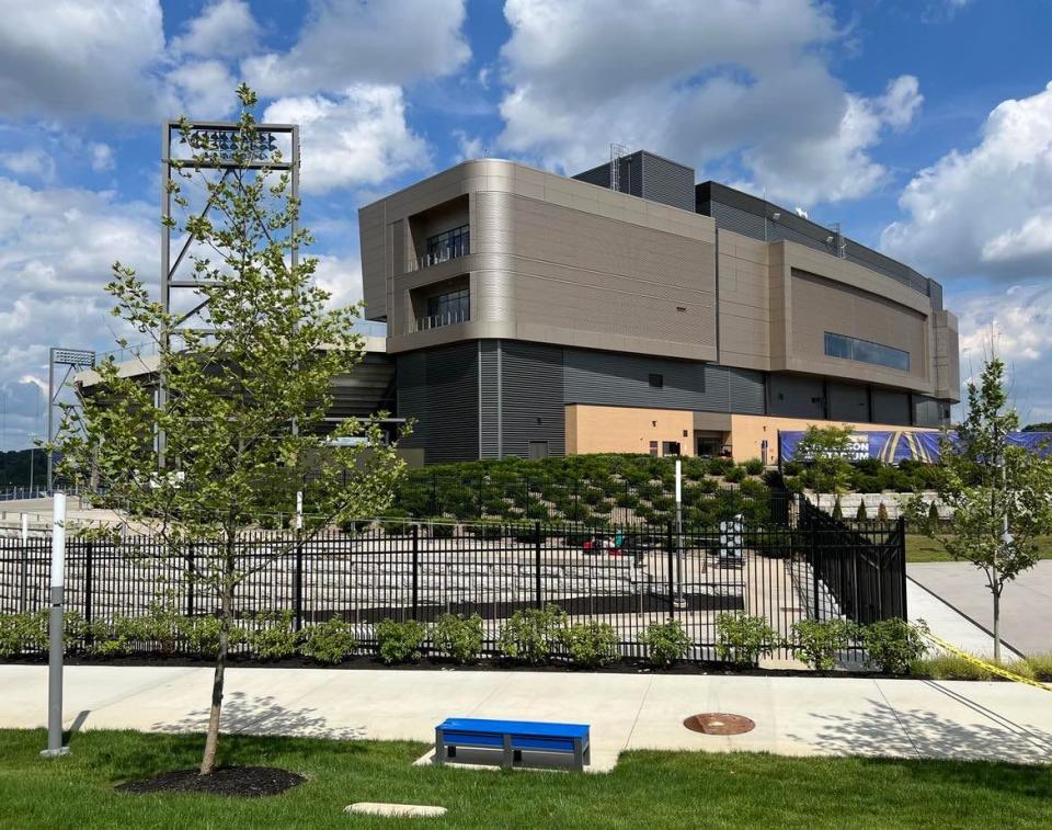 The Hall of Fame Village campus wraps around the Pro Football Hall of Fame Museum in Canton and features several attractions, as well as future ones under construction.