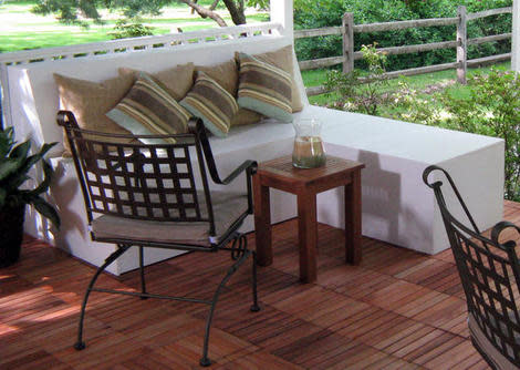 Patio Bench and Ottoman