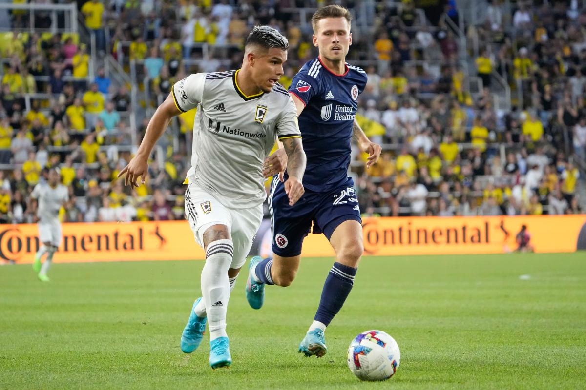 Cucho Hernandez scores goal for Columbus Crew vs. FC Cincinnati