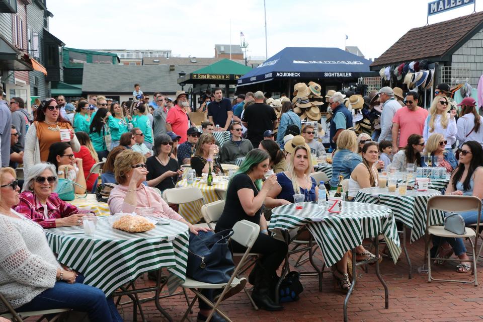 Bowen's Wharf was packed in May 2021 for the Newport Oyster & Chowder Festival.