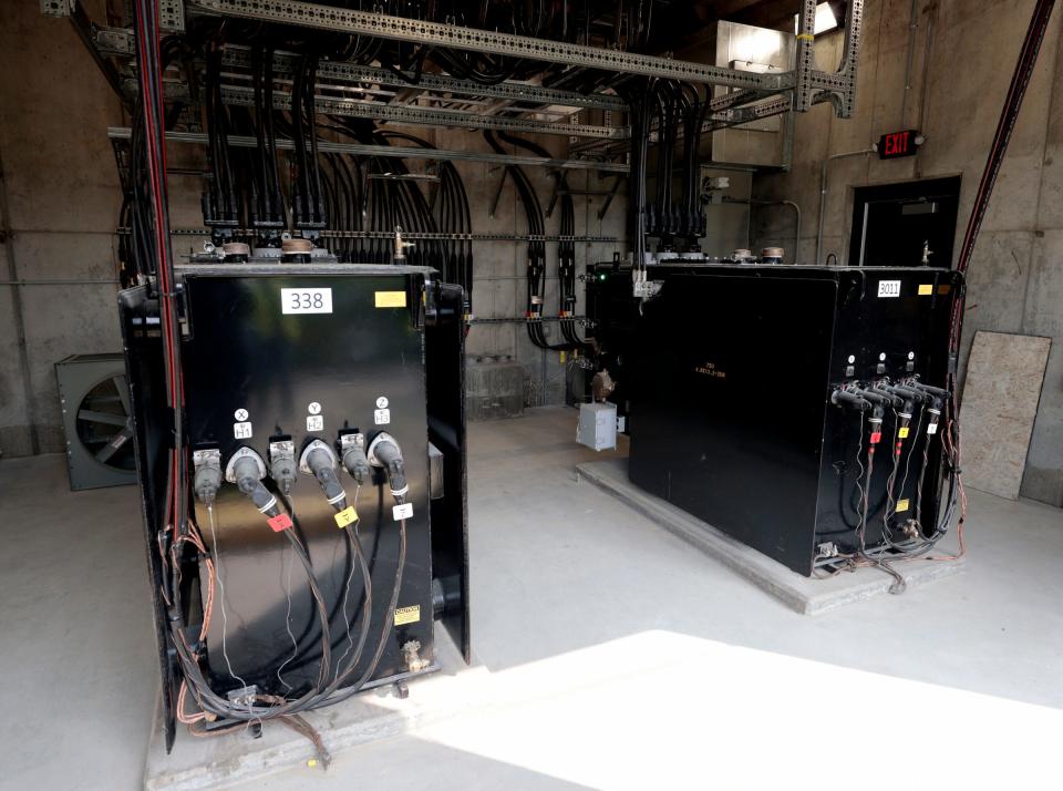 One of the new DTE substations in Detroit on July 25, 2023.