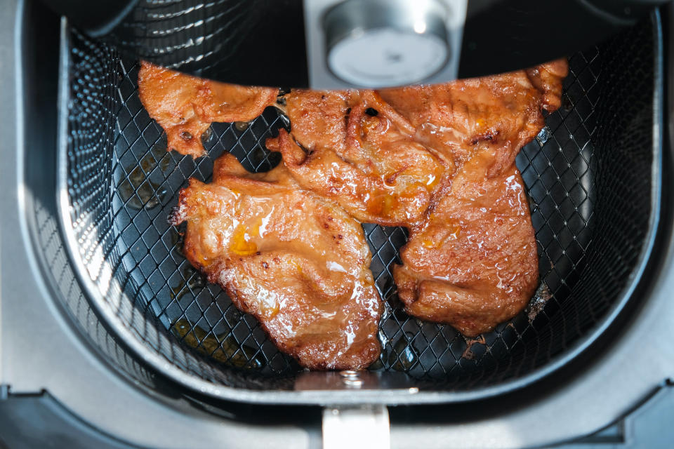 Chuletas de cerdo en freidora de aire