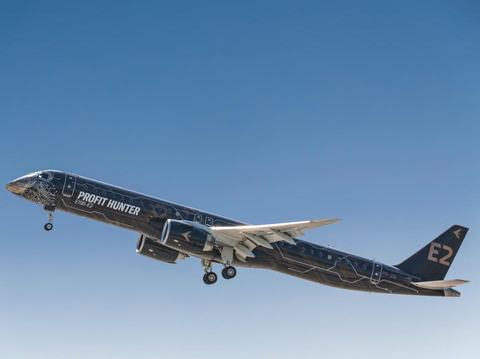 An Embraer E195-E2 aircraft - Embraer E195-E2