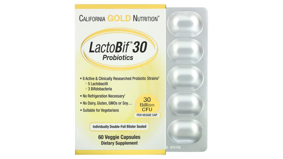 California Gold Nutrition, LactoBif Probiotics, 30 Billion CFU, 60 Veggie Capsules. (Photo: iHerb SG)